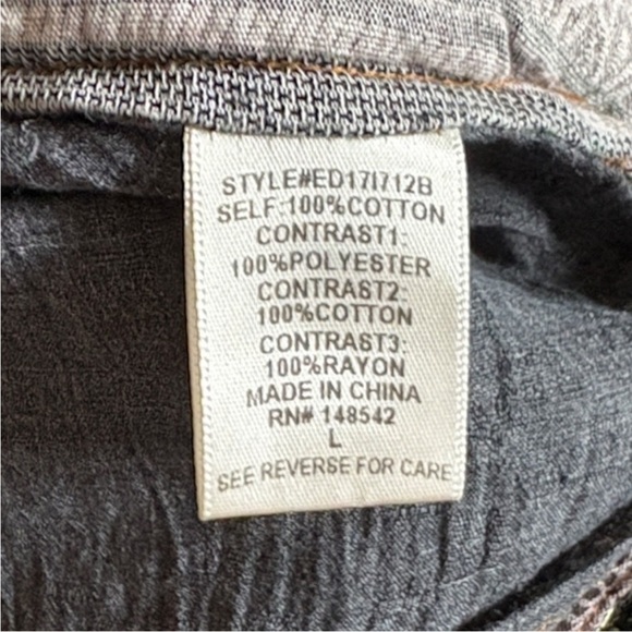 EUC Anthropologie Aratta silent
Journey Mixed Fabric Shirt Dress Size Large - Picture 12 of 12